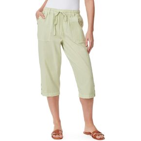 Gloria Vanderbilt Women's Hadlee Pull on Capri with High Rise and Drawstring Ties Standard
