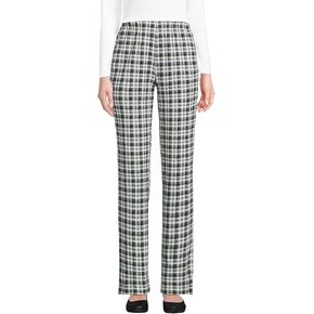 Lands' End Women s Sport Knit Pants Warm Graphite Multi Plaid Petite Large in Saudi Arabia
