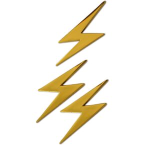 Novel Merk Lightning Bolt – Electrician Lapel Pin, Hat Pin & Tie Tack Set - with Clutch Back
