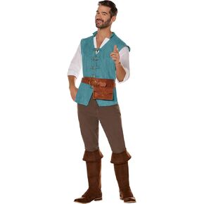 Spirit Halloween Adult Tangled Flynn Rider Costume | Disney | Couples Costume