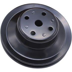 1 Pc Black Steel Upper Pump Pulley Double Groove Fits Big Block Chevy 396-454