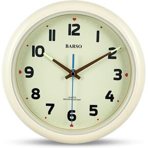 Water Resistant Dual-Purpose Wall and Table Clock, for Bathroom, Kitchen, Office (BS-809)