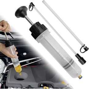 Stymart Car Oil Extractor Pump,Fluid Syringe Extractor,Hand Vacuum Pump,Used to Extract and Replace Transmission Fluid,Power Steering Fluid,gear oil,Antifreeze,and Brake Fluid (200cc)