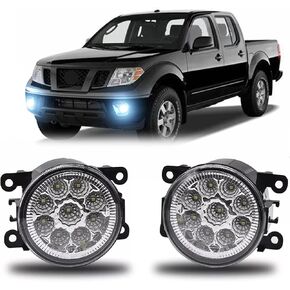 Fog Light Bulb 3.5 Inch Pair For Nissan Frontier 2005-2019 LED Front Bumper Fog Lights Lamp Clear Lens,6000k White,Pack of 2
