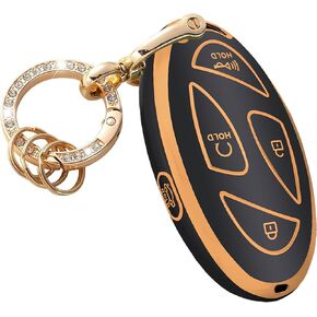 for Hyundai Key Fob Cover Keyless Remote Smart Key Fob Shell with Keychain Fit for Hyundai Ioniq 6 Grandeur GN7 KONA