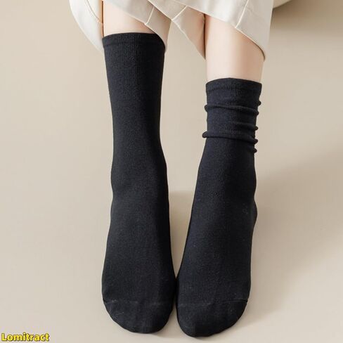 Lomitract Organic Cotton Thin Mid Calf Socks (Women 5-10) in Saudi Arabia