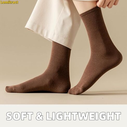 Lomitract Organic Cotton Thin Mid Calf Socks (Women 5-10) in Saudi Arabia
