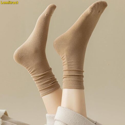 Lomitract Organic Cotton Thin Mid Calf Socks (Women 5-10) in Saudi Arabia