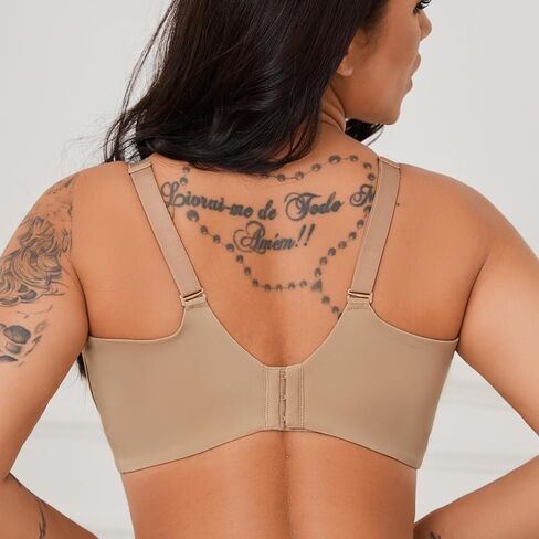 SEA BBOT Women Wireless Push Up Bra Side Smoothing T-Shirt Bra Add One Cup in Kuwait
