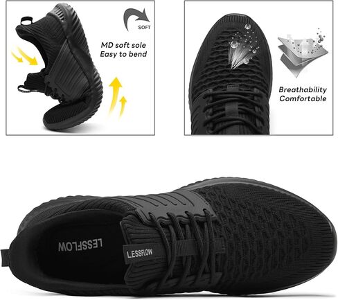 Men's Walking Shoes Slip On Running Shoes Ultra Light Casual Sneakers Mesh Tennis Shoe Hands Free Workout Breathable Comfortable Knit Memory Foam Athletic in Saudi Arabia