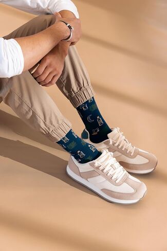 K. Bell Men's Fun Novelty Crew Socks in Kuwait