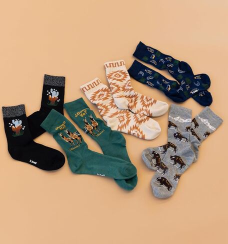 K. Bell Men's Fun Novelty Crew Socks in Kuwait