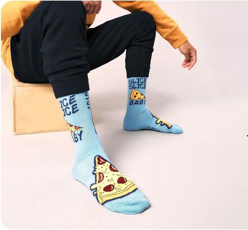 K. Bell Men's Fun Novelty Crew Socks in Kuwait