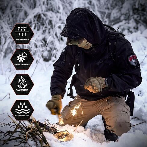 ANTARCTICA Men's Outdoor Waterproof Soft Shell Hooded Military Tactical Jacket in Saudi Arabia