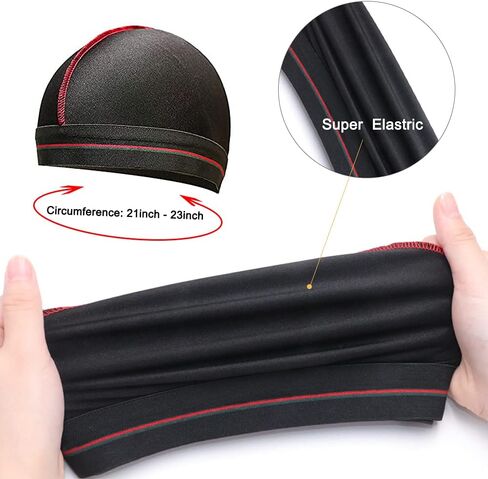 4PCS Silky Durags for Men Women 360 Waves with 1 Wave Cap, Silky Satin Durag Extra Long Tails in Kuwait