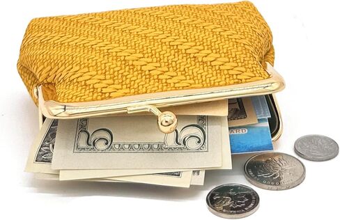 Coin Purse, Kiss Lock Coin Purse for Women, Large Capacity Coin Pouch,Vintage Change Purse Cute Car Coin Holder for Women (1-Black) in Kuwait