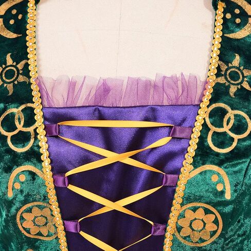 LoliMiss Winifred Sanderson Cosplay Costume Velvet Dress Halloween Witch Outfit in Saudi Arabia