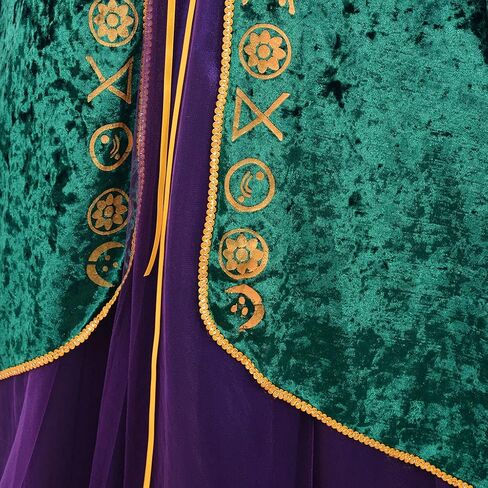 LoliMiss Winifred Sanderson Cosplay Costume Velvet Dress Halloween Witch Outfit in Saudi Arabia