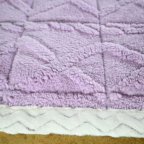 Beyeutao Purple High Pile Area Rug, 4x6.6 Feet, Velvet, Non-Slip, Plush, Mattress Pad Ties, Living Room, Bedroom Decor in Saudi Arabia