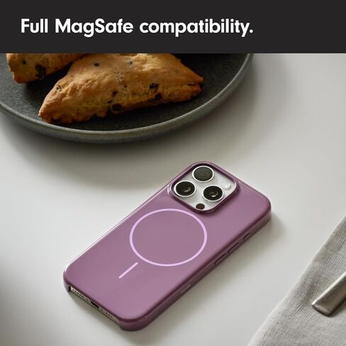 حافظة Beats iPhone 16 Pro Max مع MagSafe والتحكم في الكاميرا، غطاء واقٍ مقاوم للخدش، مقاس نحيف، بطانة من الألياف الدقيقة - حجر القمة in Kuwait