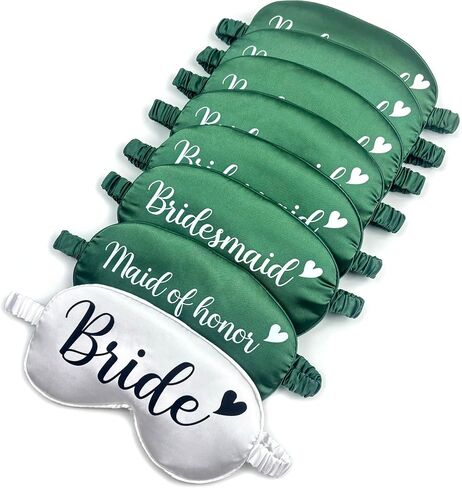 8 Pcs Bridesmaid Proposal Gift Sleep Mask - Maid of Honor Gifts Bridal Showers Party Favor Accessories Gifts for Bridesmaids in Saudi Arabia