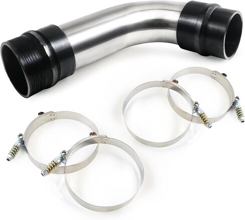 أنبوب مرنان مدخل المحرك L5P، بديل من الفولاذ المقاوم للصدأ 4 بوصات مطور لـ 2017-2019 Duramax 6.6L، بما في ذلك شاحنات سيلفرادو وسييرا in Kuwait