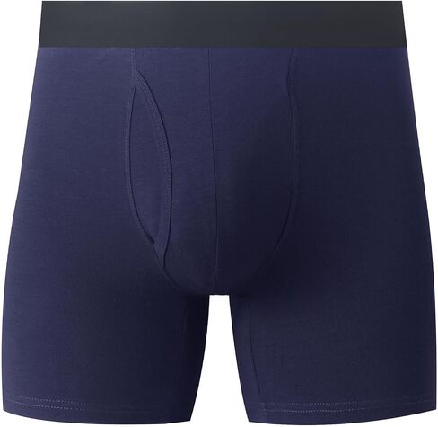 Men's Boxer Briefs Soft Breathable Moisture Wicking Cotton Underwear With Elastic Waistband 3/4 Pack in Saudi Arabia