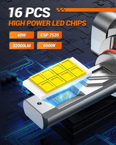 مجموعة مصابيح الضباب SEALIGHT H7، مقاس 1:1، مصابيح إضاءة بيضاء رائعة فائقة السطوع، عبوة من قطعتين in Kuwait