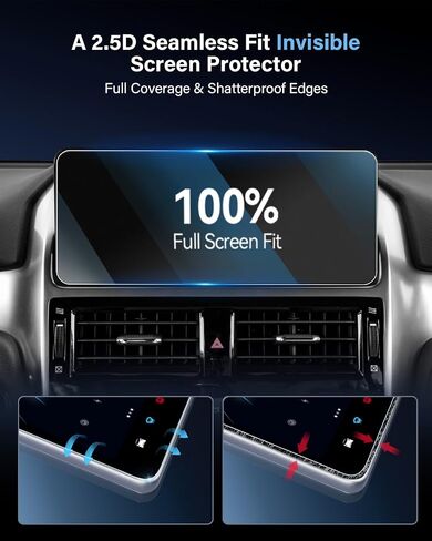 10.2" Car Screen Protector 【Smooth as Silk】 for 2022 2023 Lexus GX 460 Accessories GPS Navigation Touchscreen 9H Hardness Tempered Glass Compatible with 2022-2023 GX 460 - HD Clear in Saudi Arabia