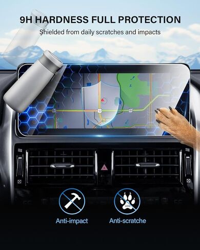 10.2" Car Screen Protector 【Smooth as Silk】 for 2022 2023 Lexus GX 460 Accessories GPS Navigation Touchscreen 9H Hardness Tempered Glass Compatible with 2022-2023 GX 460 - HD Clear in Saudi Arabia