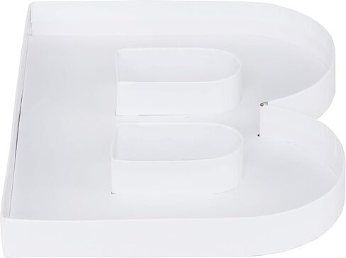 8" Small Fillable Cardboard Letter Shaped Mache Kids (White, A) in Saudi Arabia