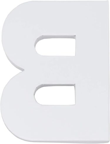 8" Small Fillable Cardboard Letter Shaped Mache Kids (White, A) in Saudi Arabia