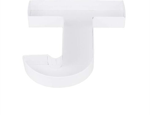 8" Small Fillable Cardboard Letter Shaped Mache Kids (White, A) in Saudi Arabia