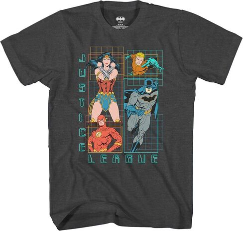 DC Comics Boys Justice League Super Hero T-Shirt - Little and Big Boys Sizes XS-XL in Saudi Arabia