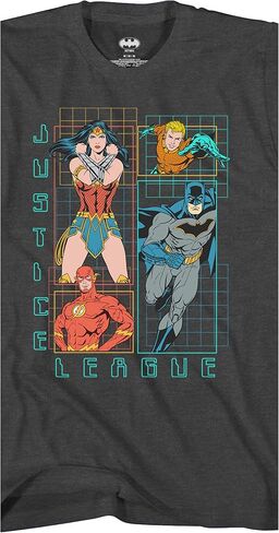 DC Comics Boys Justice League Super Hero T-Shirt - Little and Big Boys Sizes XS-XL in Saudi Arabia