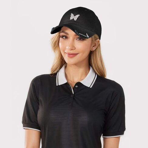 Womens Baseball Cap - Cotton Adjustable Fitted Ladies Cap Embroidered Hat in Saudi Arabia