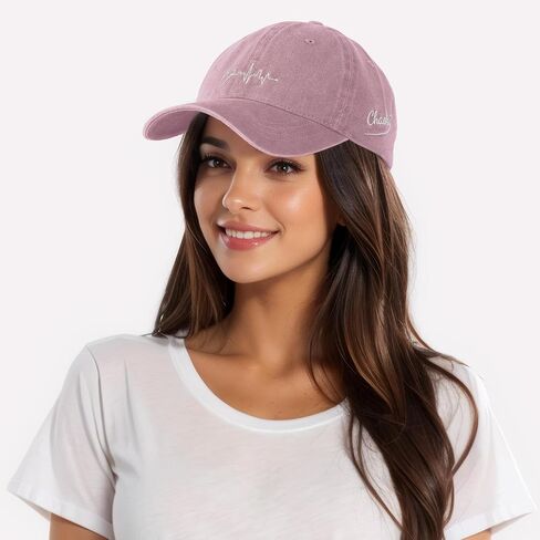 Womens Baseball Cap - Cotton Adjustable Fitted Ladies Cap Embroidered Hat in Saudi Arabia
