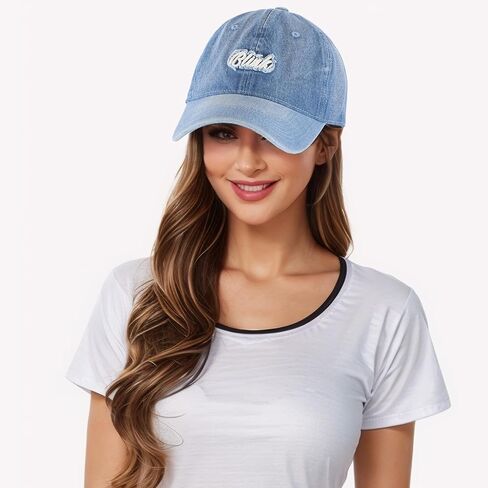 Womens Baseball Cap - Cotton Adjustable Fitted Ladies Cap Embroidered Hat in Saudi Arabia