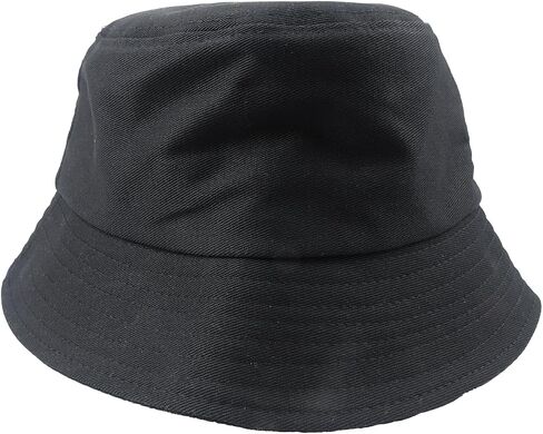 Bucket Hat for Women, Packable Fisherman Cap for Casual, Cotton Sun Hat for Beach, Women Fishing Sun Hat, Hot Summer Bucket Hat Black, 1 in Saudi Arabia