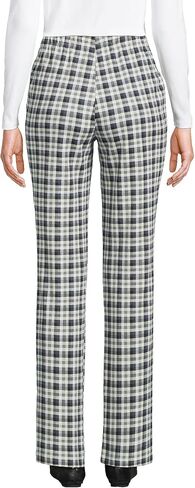 Lands' End Women s Sport Knit Pants Warm Graphite Multi Plaid Petite Large in Saudi Arabia