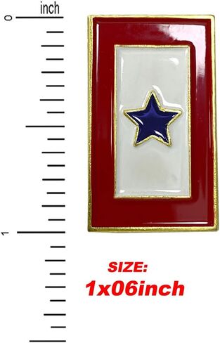 6/12/50/100 Patriotic Blue Star Service Flag Lapel Pin 1" Metal Enamel-Military Family Veterans Day Proud Badge Travel Souvenir Gifts… in Kuwait