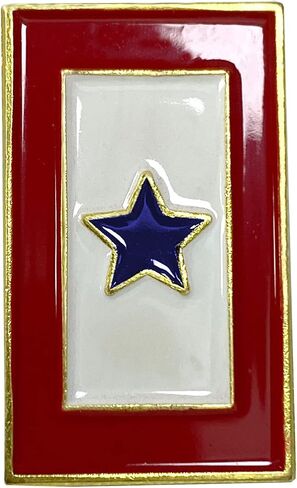 6/12/50/100 Patriotic Blue Star Service Flag Lapel Pin 1" Metal Enamel-Military Family Veterans Day Proud Badge Travel Souvenir Gifts… in Kuwait