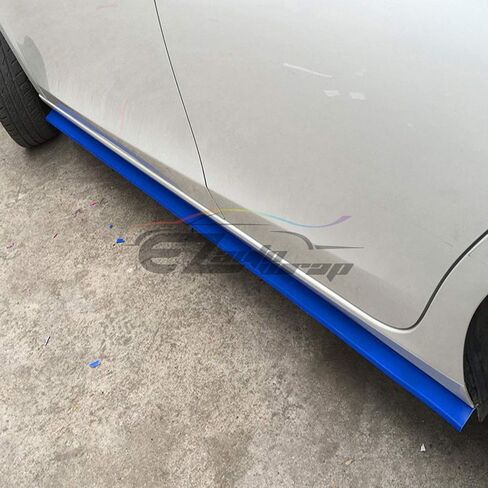 EZAUTO WRAP Universal Blue PU Rubber Front Bumper Lip Splitter Spoiler Chin Body Air Wing Kit 8FT in Kuwait