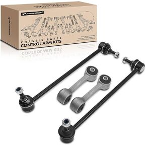 A-Premium Set of 4, Front & Rear Sway Bar Links Kit Stabilizer Bar Links, Compatible with BMW E46 Series - 325xi 2001-2005, 330xi 2001-2005