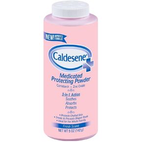 Caldesene Medicated Protecting Powder with Zinc Oxide & Cornstarch-Talc Free, 5 Ounce (12 Pack)