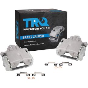 TRQ Rear Brake Caliper Set Compatible with 2004-2009 Cadillac SRX