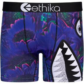 Ethika Mens Mid Boxer Briefs | Bomber Space Flower