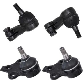 4pc Front Lower Ball Joints and Front Outer Tie Rod End Kit K500035 ES800334 ES800335 for Hyundai Azera 2006-2011, Tie Rod Ends and Ball Joints for Hyundai Sonata 2006 2007 2008 2009 2010