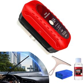 Oil Repellent Film for Car Windows, Gelmalls Glass Cleaner, Automotive Oil Film Cleaning Brush, Effortlessly Achieve Sparkling (3pcs)