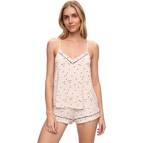 Eberjey Women's FIONA DOUBLE V CAMI & SHORT PJ SET